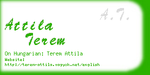 attila terem business card